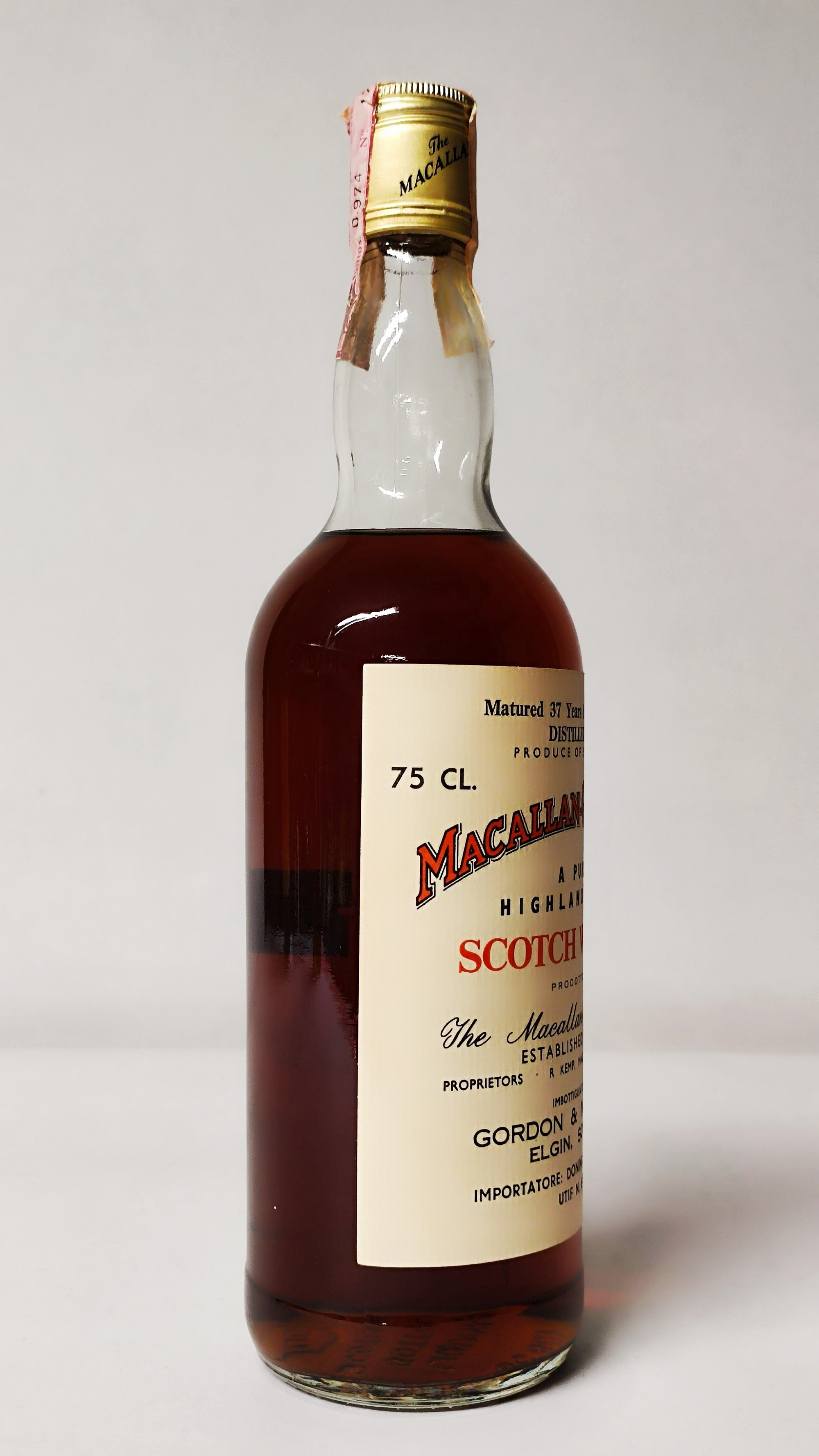 Macallan Glenlivet 37 Y. 1940, Single Malt Whisky
