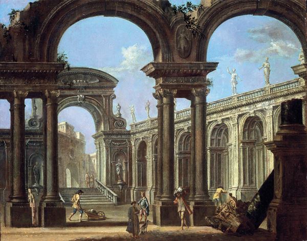 Antonio Visentini - Capriccio con architetture classiche