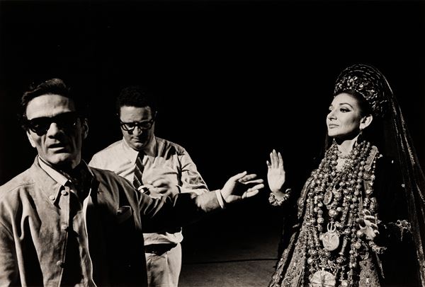 Tazio Secchiaroli - Pier Paolo Pasolini and Maria Callas