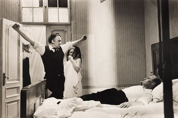 Tazio Secchiaroli - Federico Fellini, Sandra Milo and Marcello Mastroianni