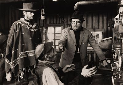 Clint Eastwood e Sergio Leone, Tratto dal Set "per un Pugno di Dollari"