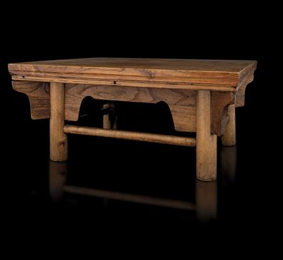 Tavolino da Te in Legno Duro Probabilmente Hual, Inizio XIX Secolo