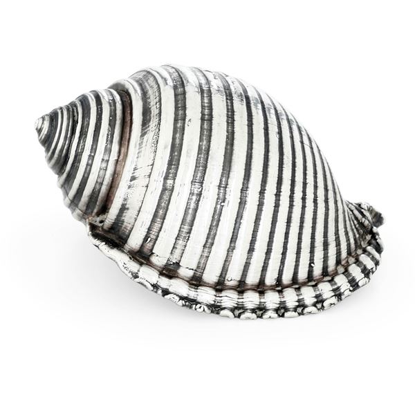 Conchiglia rivestita in argento. Firenze XX secolo, Argenteria fiorentina di Bartolini Bartolozzi & C.