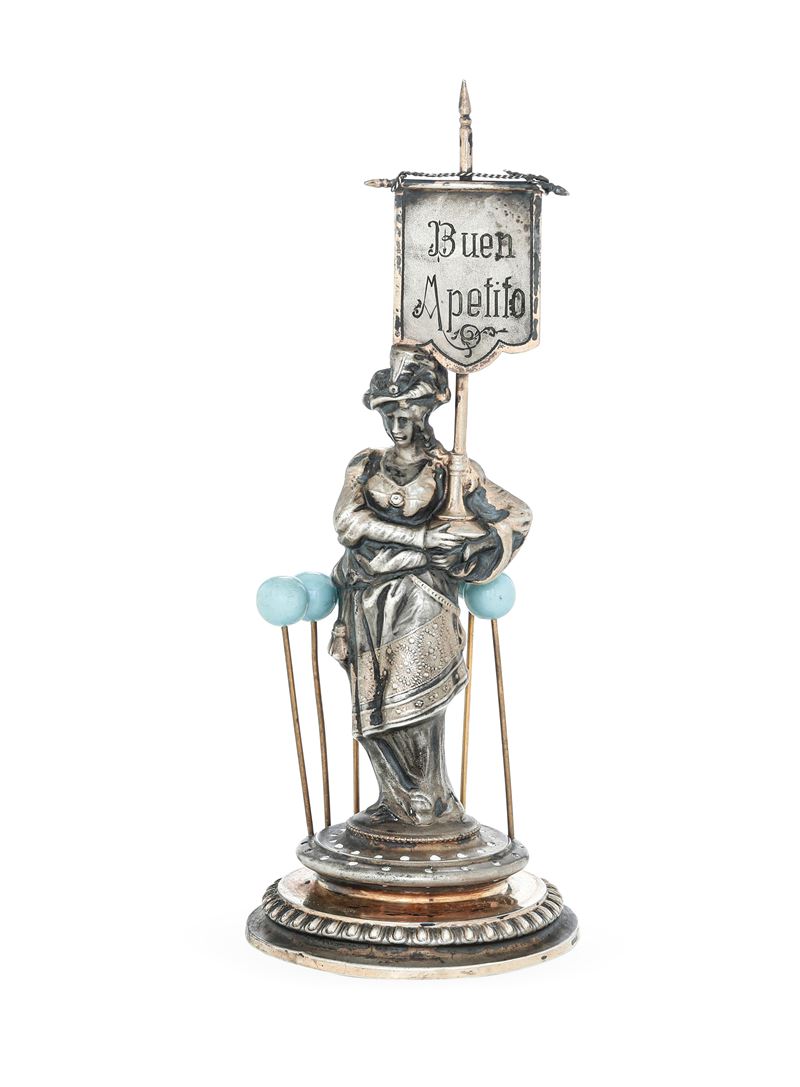 Porta stecchini. Spagna, XIX secolo  - Asta L'Art de la Table - Cambi Casa d'Aste