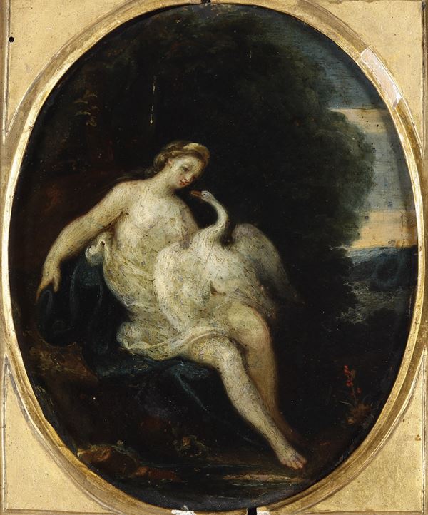 Scuola del XVIII secolo Leda e il cigno