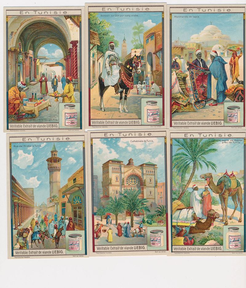 1914/20 - Figurine Liebig - Serie “In Tunisia” (Sang. 1105)  - Auction Postal History and Philately - Cambi Casa d'Aste