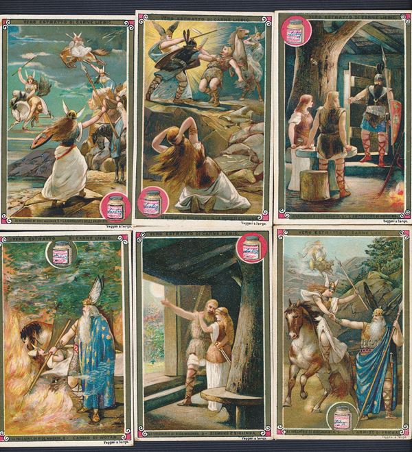 1893 - Figurine Liebig - Serie “Le valchirie di Wagner (opera)” (Sang. 390)