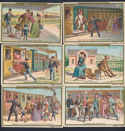 1891 - Figurine Liebig - Serie “avventura in Ferrovia” (sang. 306)