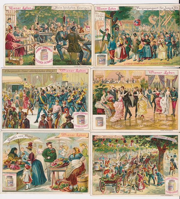 1888 - Figurine Liebig - Serie “ Vita viennese 1°” (Sang. 230)