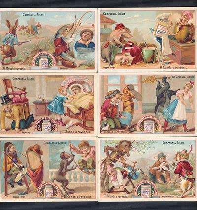 1887 - Figurine Liebig - Serie “il Mondo a Rovescio” (sang. 201)
