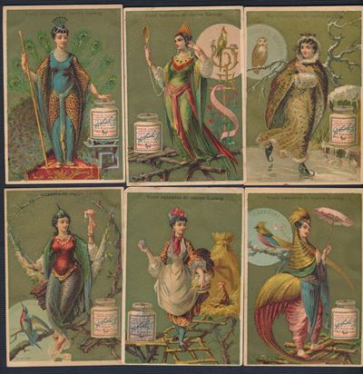1883/85 - Figurine Liebig - Serie “uccelli Donne 2°” (sang. 165)