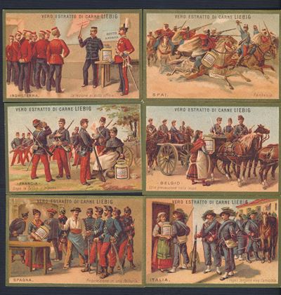 1883/85 - Figurine Liebig - Serie “soldati di Vari Eserciti” (sang. 124)