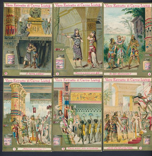 1891 - Figurine Liebig - Serie “Aida (opera di Verdi)” (Sang. 315)