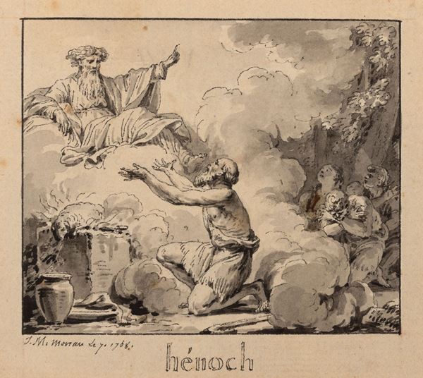 Jean-Michel Moreau - Sacrificio di Enoch
