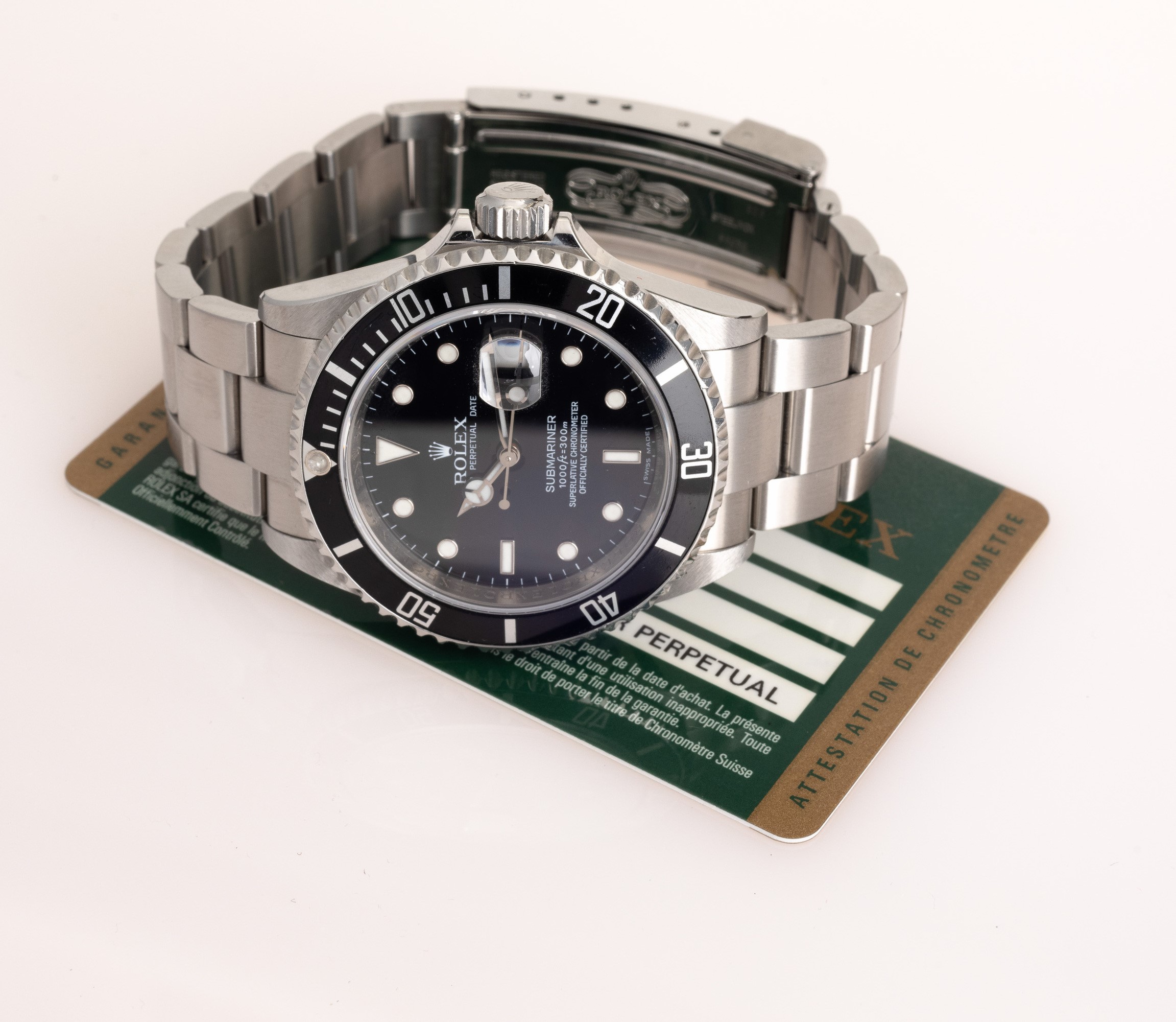 Rolex - Submariner Ref 16610, Quadrante Nero Indici Bicchierini, Bracciale Oyster, Accompagnato d...