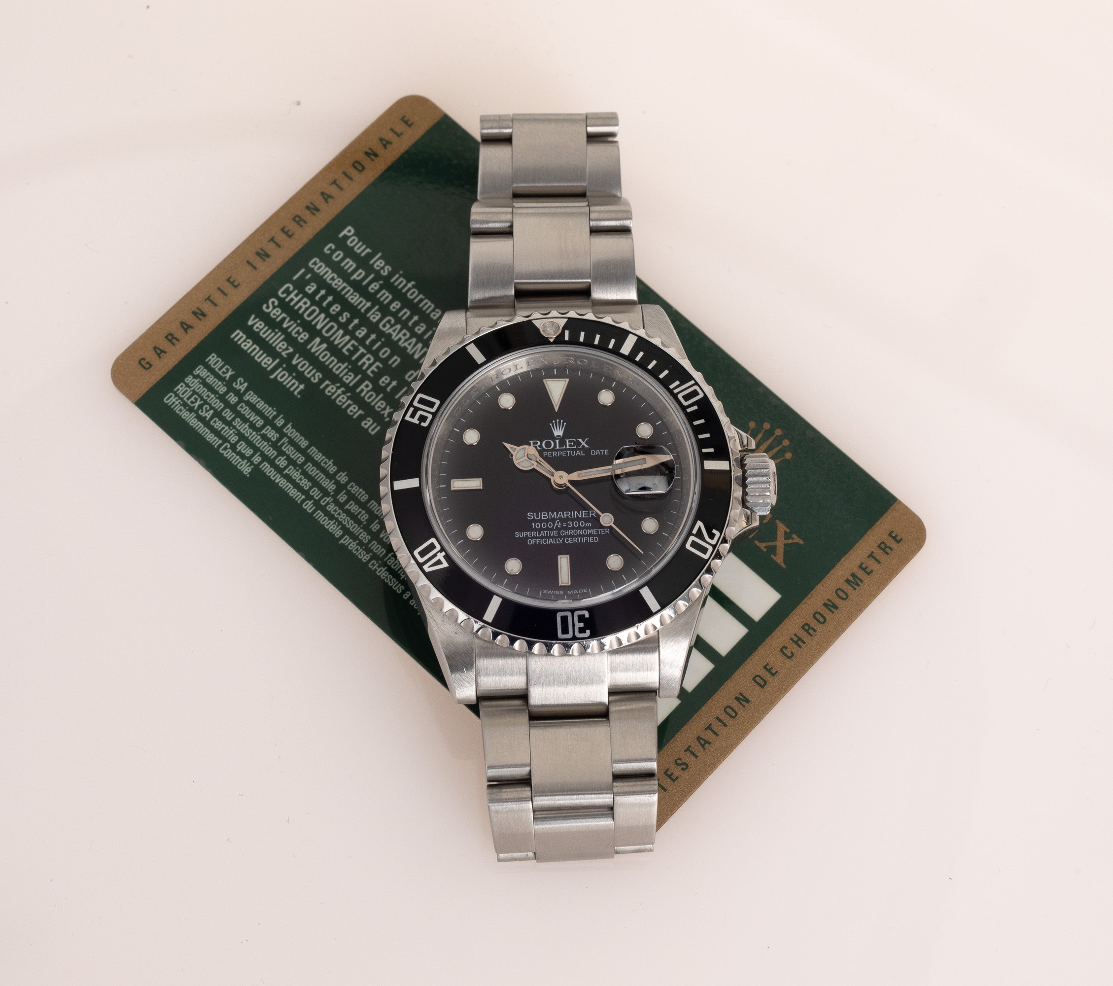 Rolex - Submariner Ref 16610, Quadrante Nero Indici Bicchierini, Bracciale Oyster, Accompagnato d...