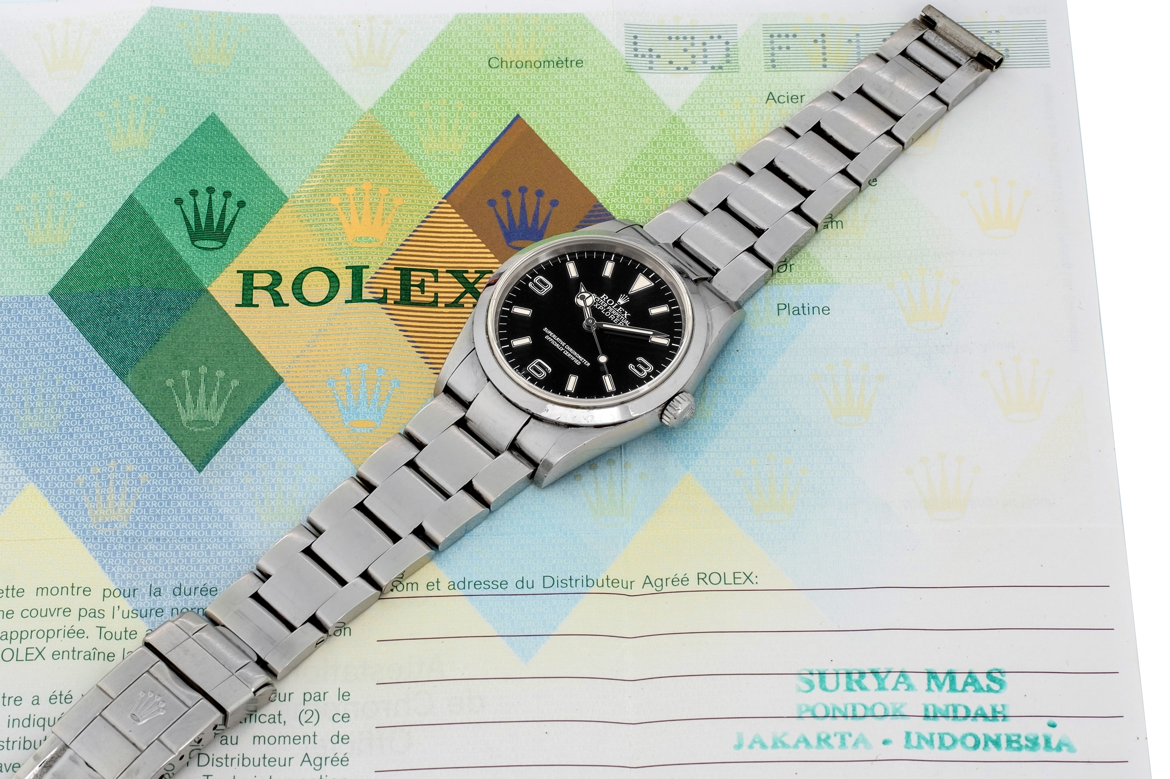 Rolex - Explorer i Ref 114270, Quadrante Nero Numeri Arabi, Accompagnato da Garanzia Originale, C...
