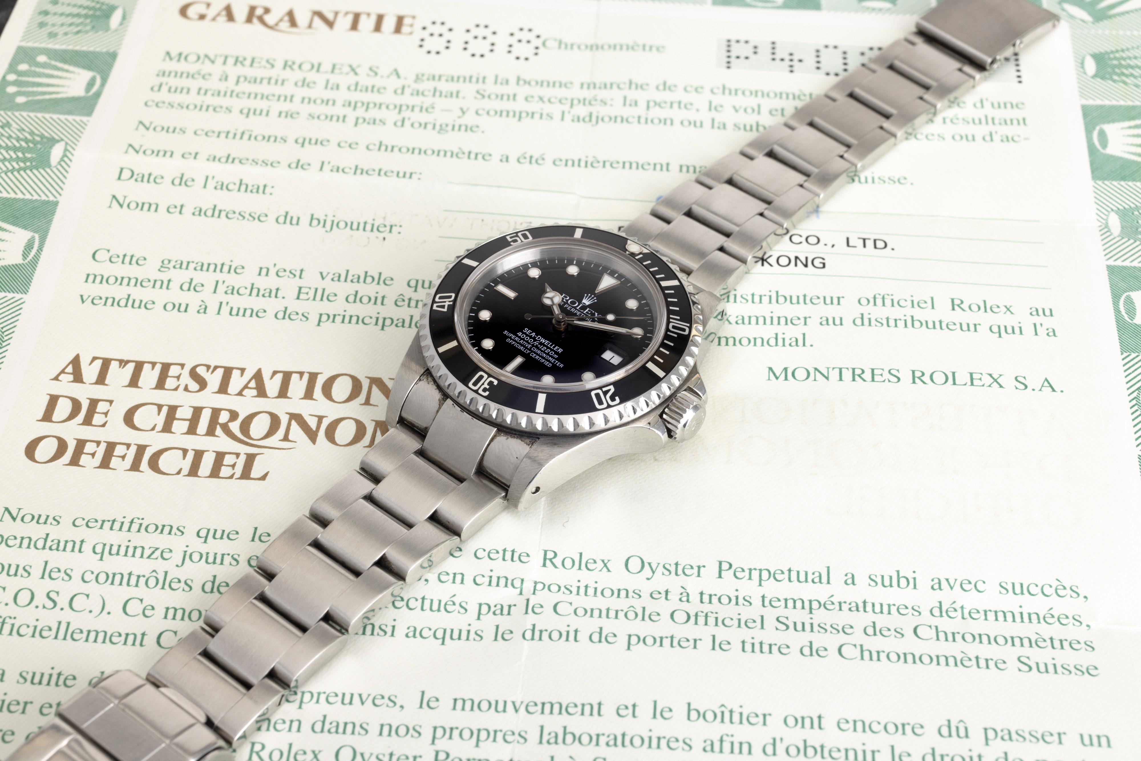 Rolex - Seadweller Ref 16600 in Acciaio con Ghiera Girevole e Valvola di Scappamento Dell'elio Ac...