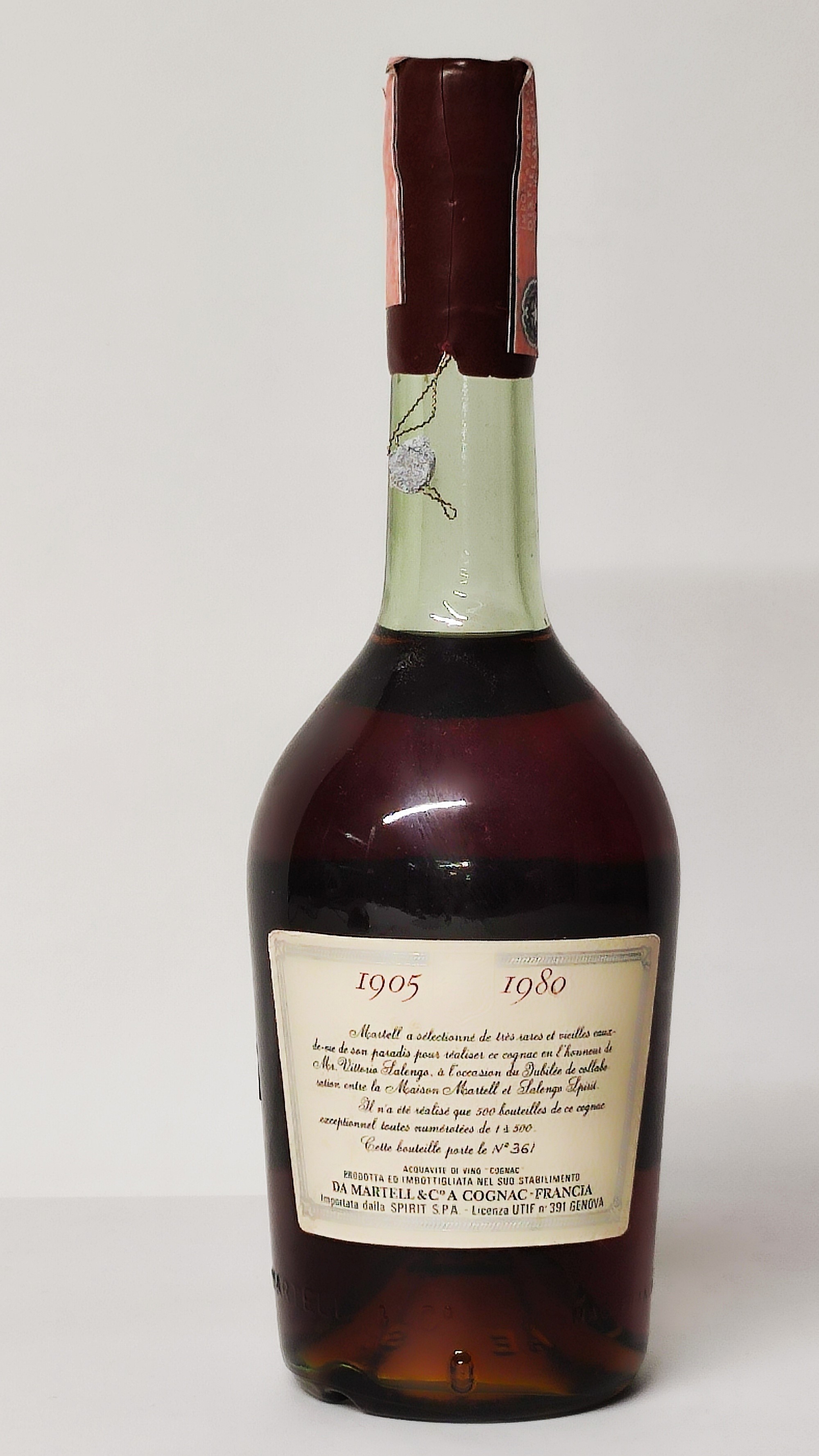 Martell Jubilee Salengo Spirit 1905-1980,cognac