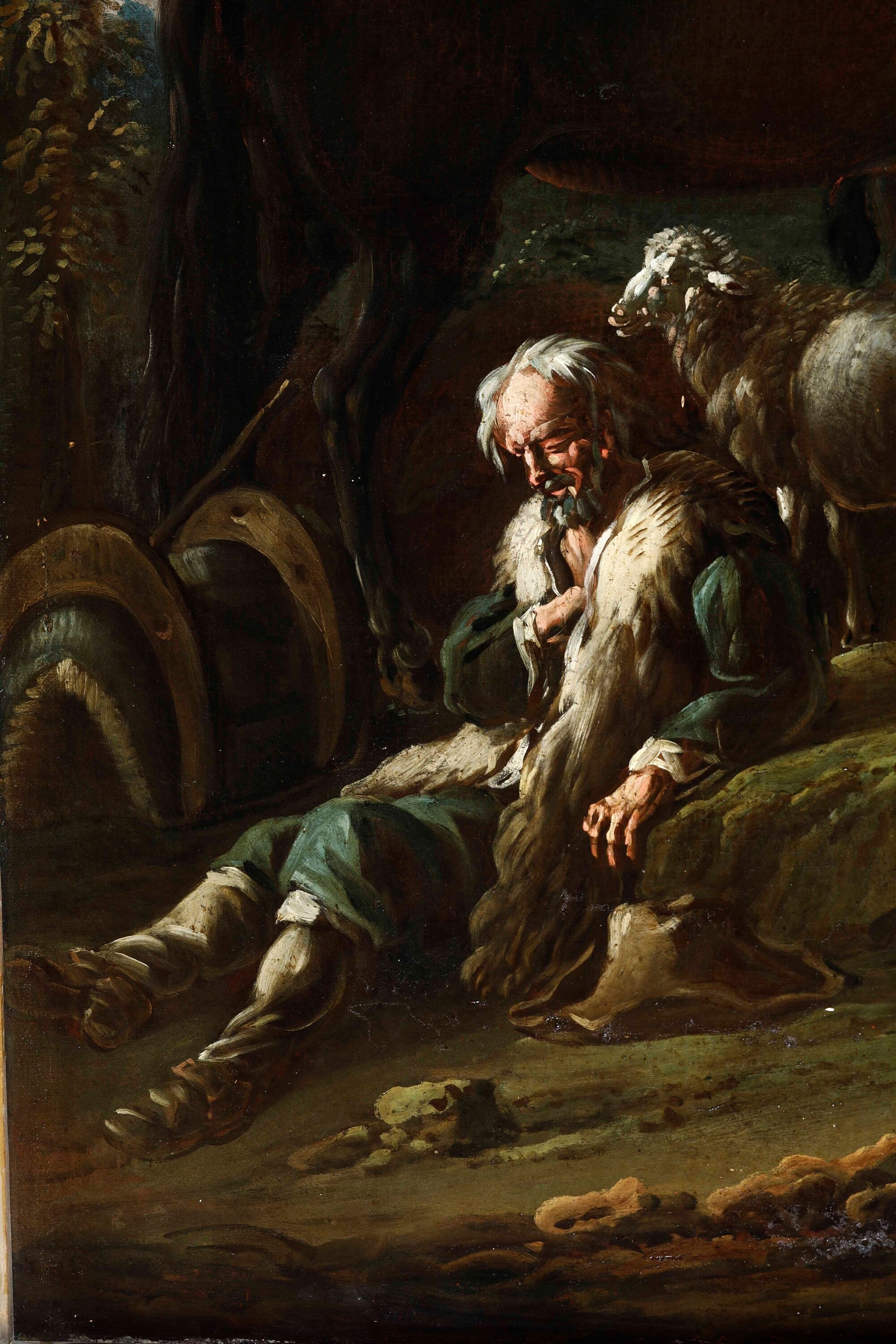 Philipp Peter Roos Detto Rosa da Tivoli - Paesaggio con Pastori e Armenti