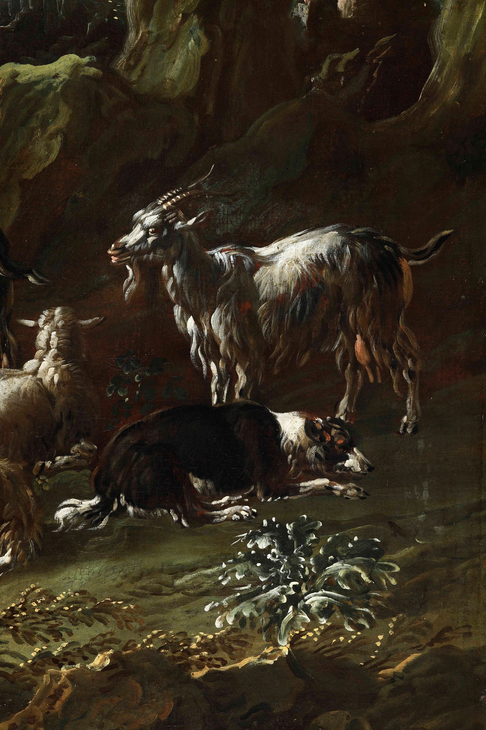 Philipp Peter Roos Detto Rosa da Tivoli - Paesaggio con Pastori e Armenti