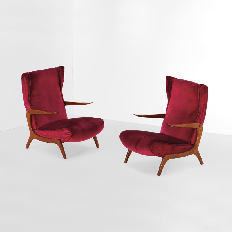 Due poltrone.  - Auction Design LAB - Cambi Casa d'Aste