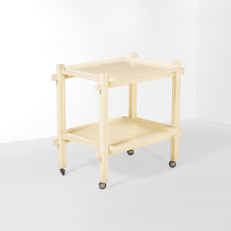 Carrellino di servizio a doppio ripiano  - Asta Antiquariato del XX secolo - Cambi Casa d'Aste