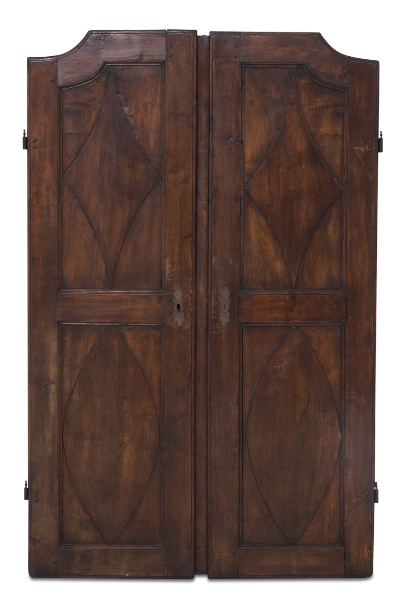 Due ante in legno, XVIII secolo  - Asta Antiquariato - Cambi Casa d'Aste