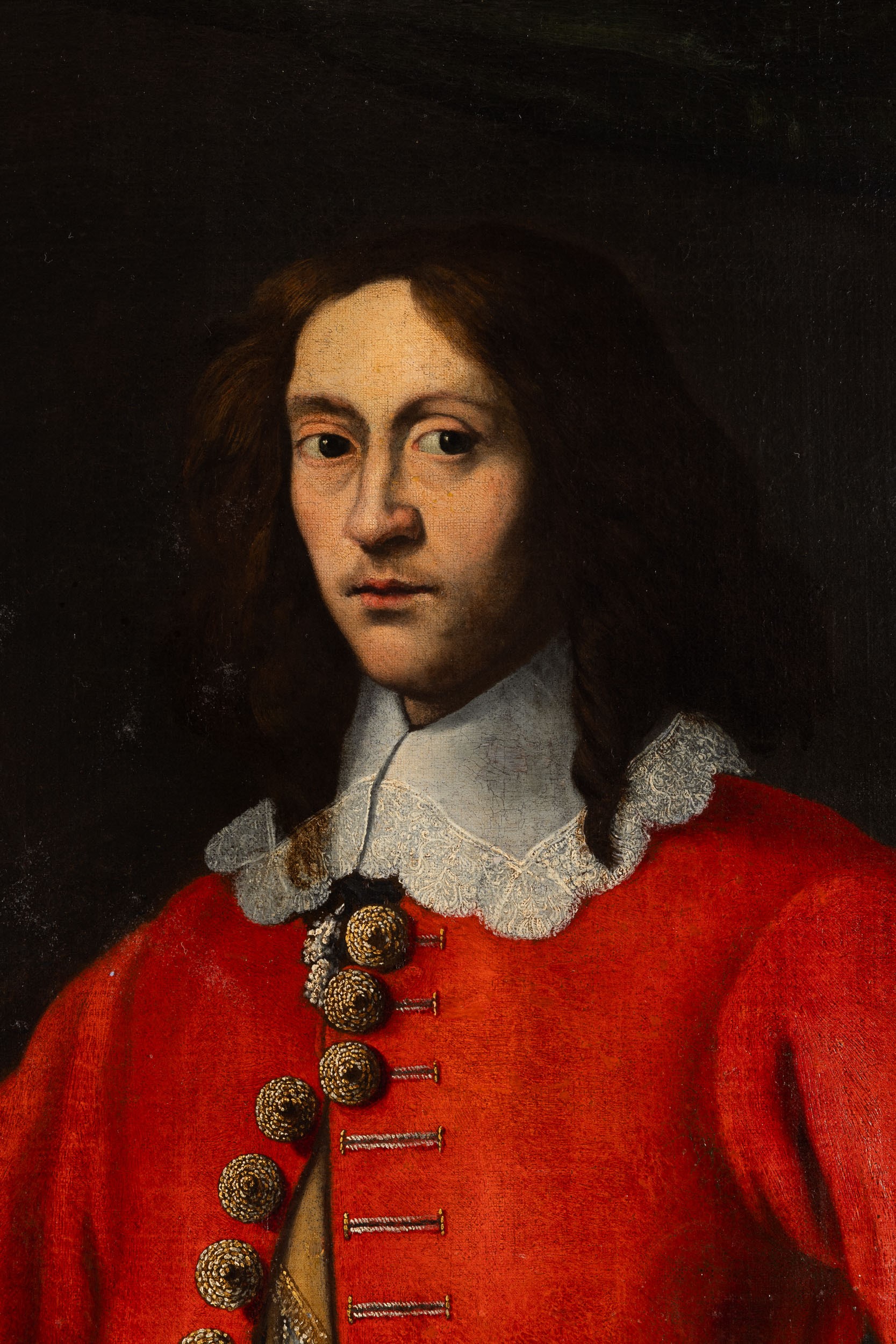 Fabrizio Santafede - Ritratto di nobiluomo in abiti alla spagnola, olio su tela