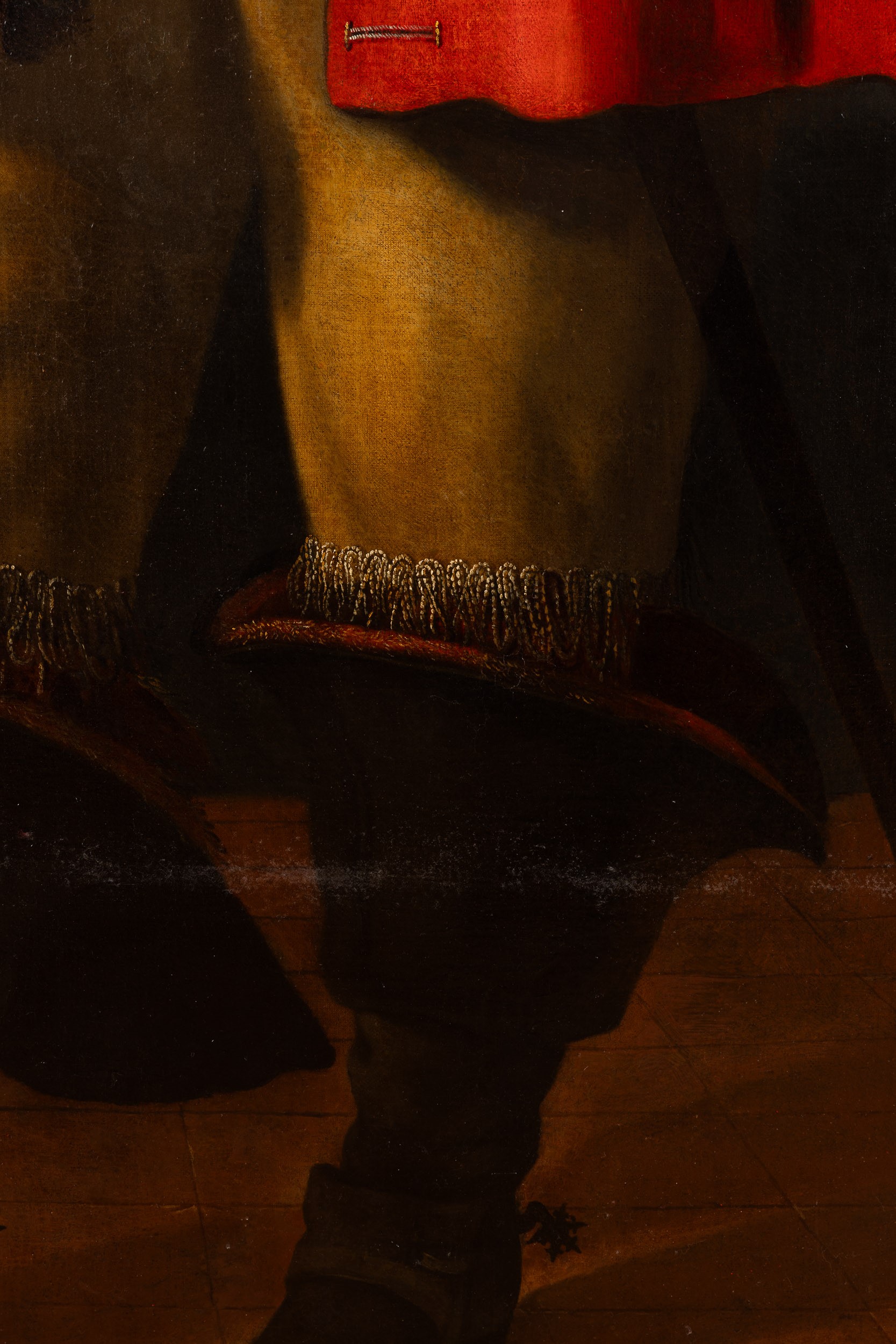 Fabrizio Santafede - Ritratto di nobiluomo in abiti alla spagnola, olio su tela
