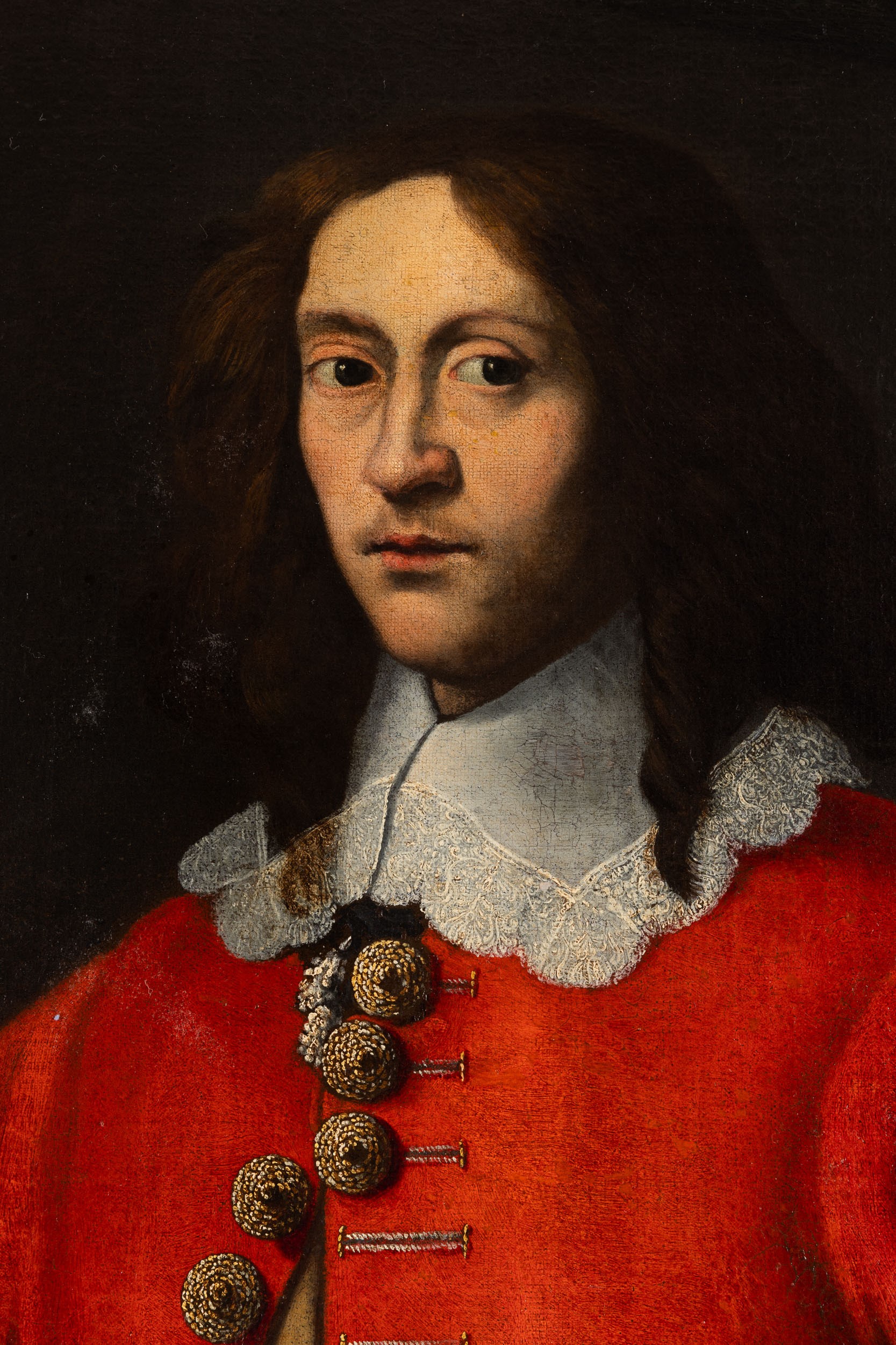 Fabrizio Santafede - Ritratto di nobiluomo in abiti alla spagnola, olio su tela