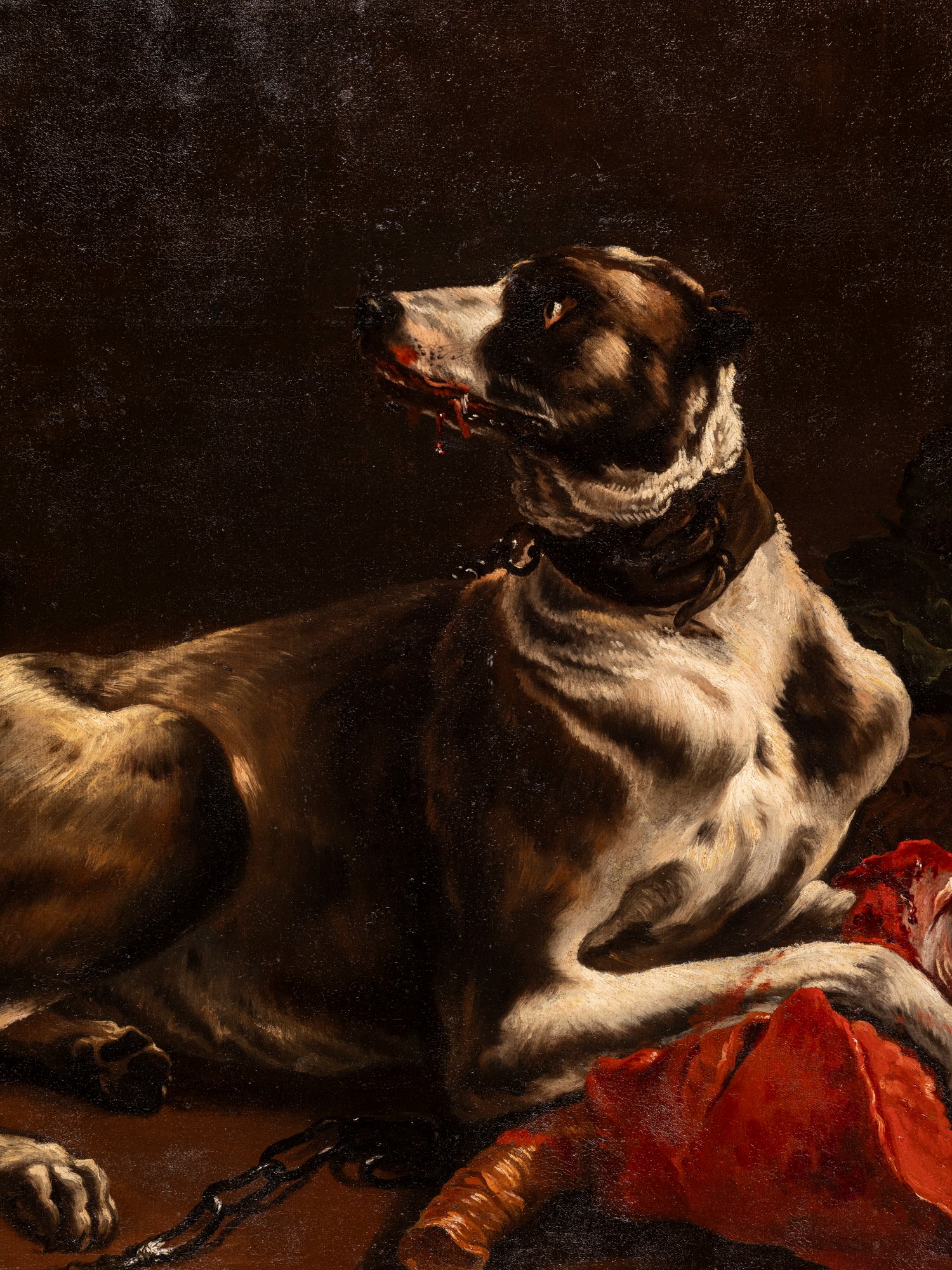 Justus Sustermans - Cane e gatto che si litigano un pezzo di carne