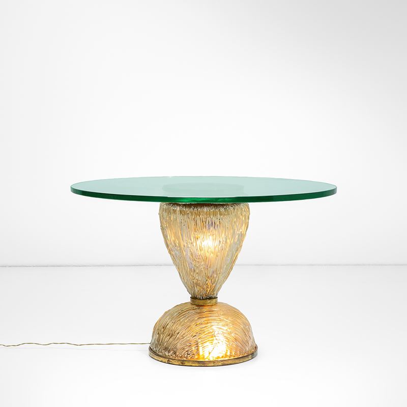 Carlo Scarpa : Prezioso tavolo luminoso.  - Asta Fine Design - Cambi Casa d'Aste