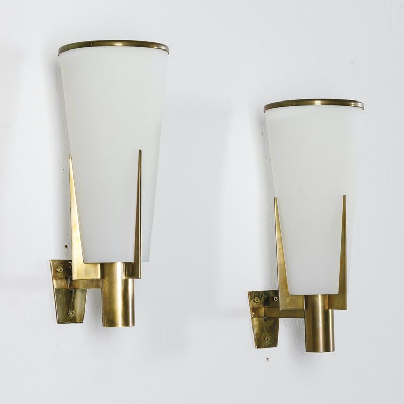 Stilnovo : Due lampade a parete  - Auction Design - Cambi Casa d'Aste