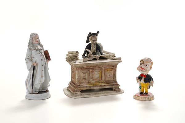 Tre figure di notaio, seconda metà del XX secolo.