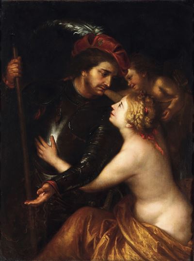 Venere e Marte, olio su tela
