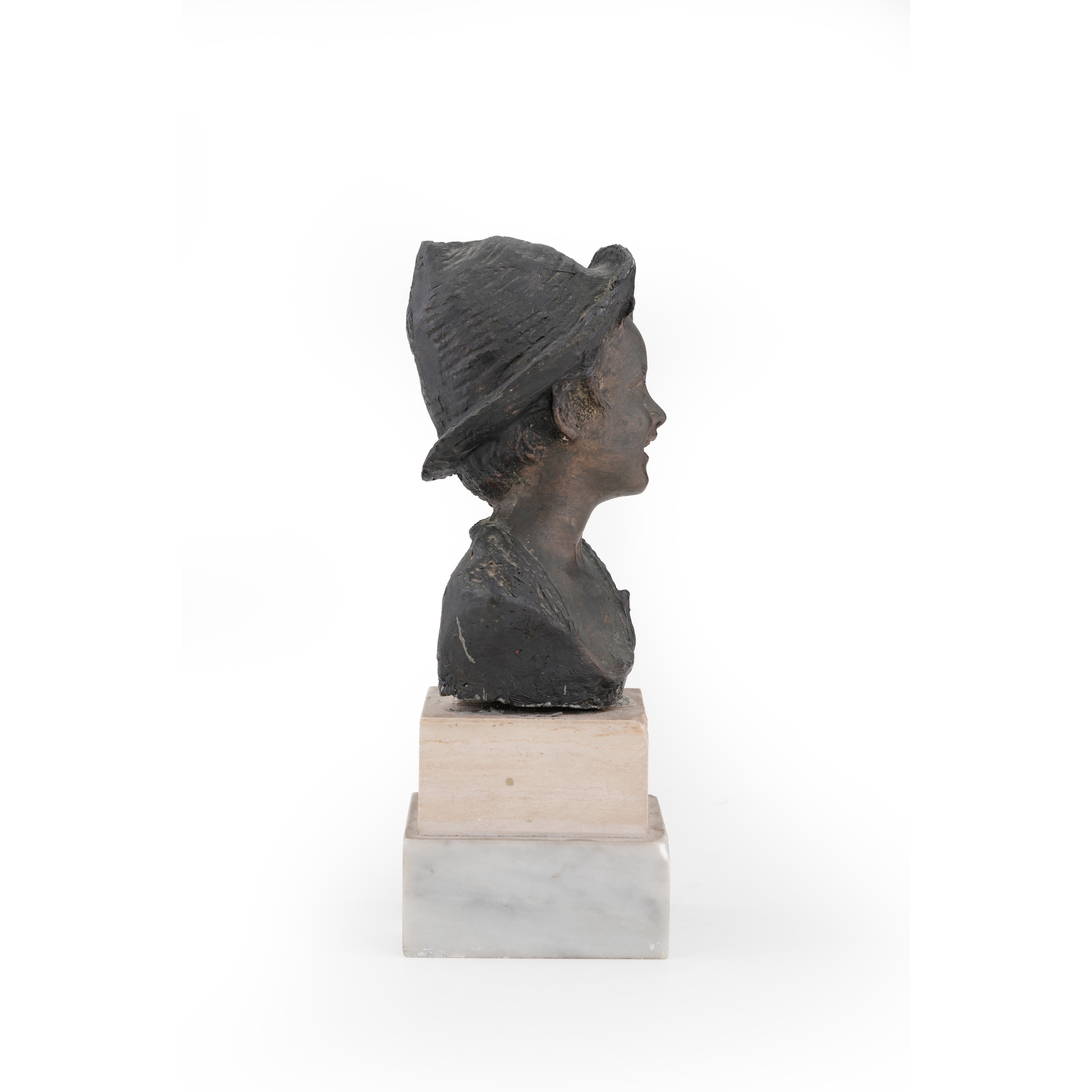 G. De Martino, Scugnizzo, bronzo fuso e patinato