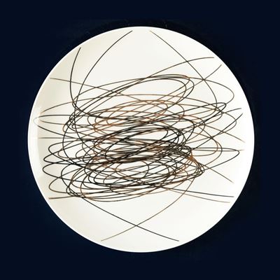 Spirali, piatto in ceramica, 1971