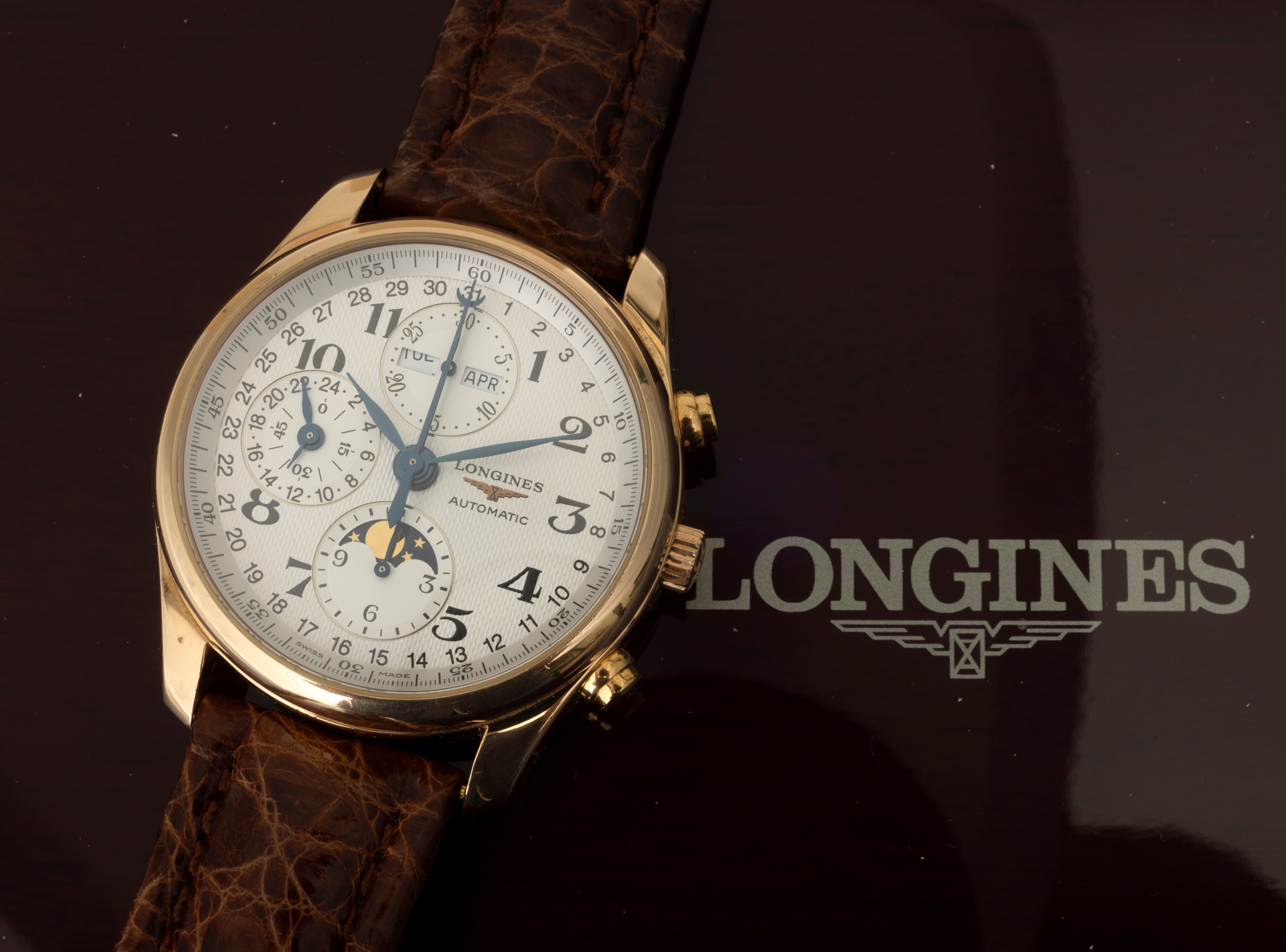 Longines - Master Collection in Oro Giallo 18k Cronografo Calendario Completo e Indicazioni delle...