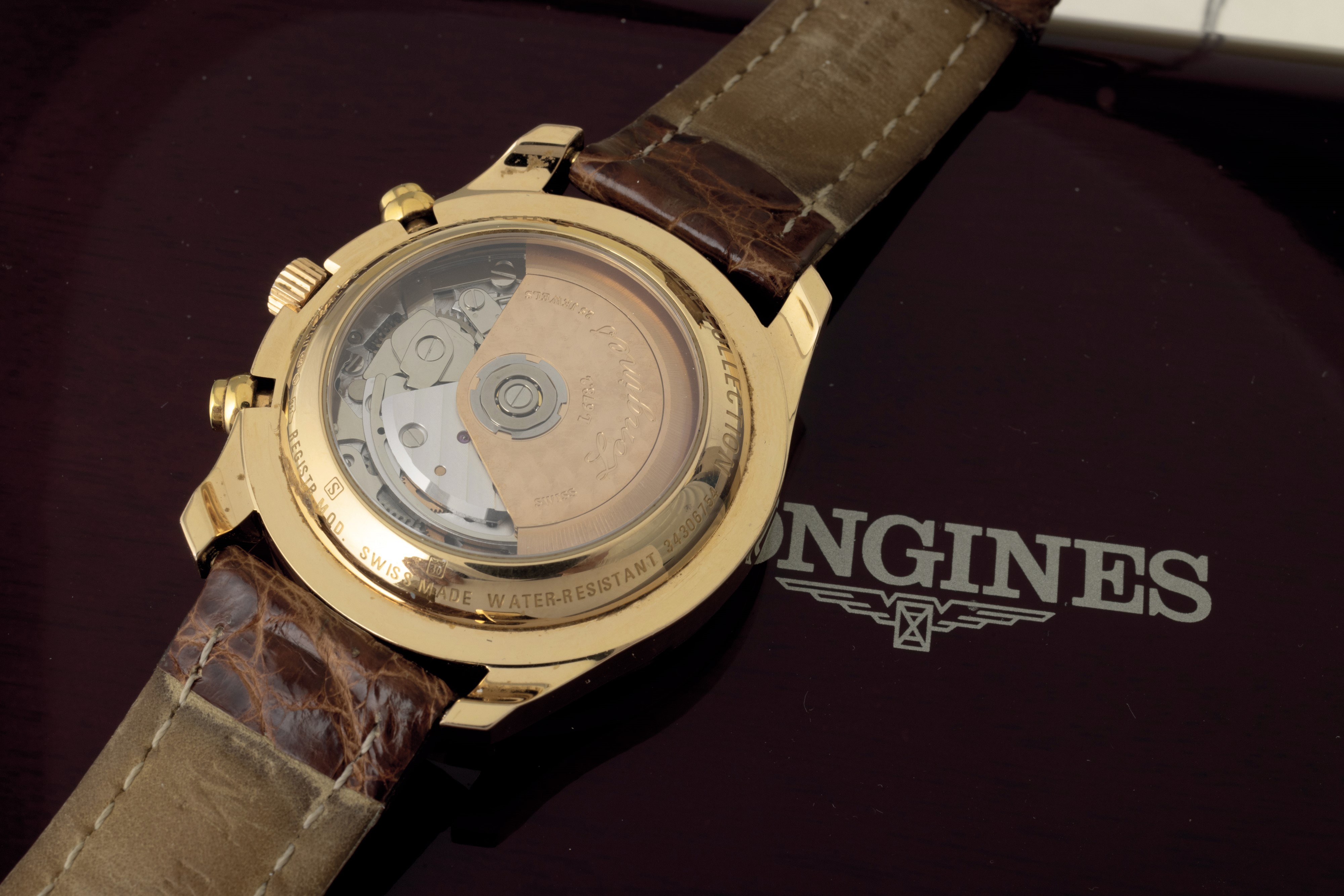 Longines - Master Collection in Oro Giallo 18k Cronografo Calendario Completo e Indicazioni delle...