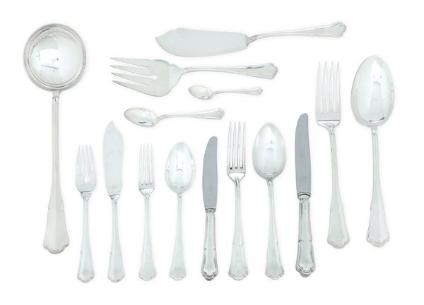 Servizio di posate. Argenteria milanese del XX secolo. Fratelli Broggi