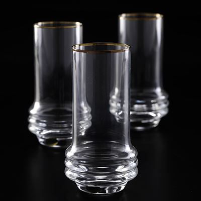 Sei Tumbler. Repubblica Ceca, Manifattura Moser, Ultimo Terzo del XX Secolo. Design di Bruno Morb...