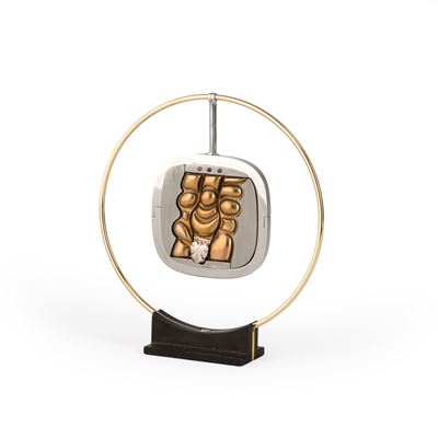 Berrocal pour Saint Vincent, scultura in bronzo e acciaio
