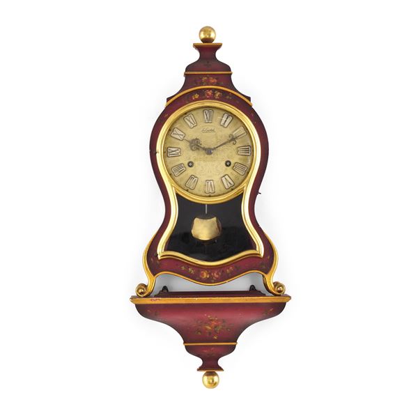 Orologio Neuchatelois con mensola. XX secolo