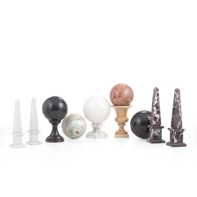 Lotto di soprammobili in marmo  - Auction Antiquariato - Cambi Casa d'Aste