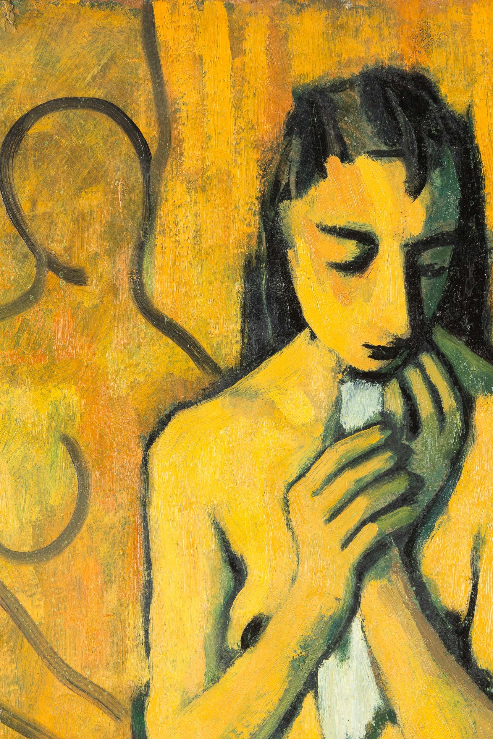 Felice Casorati - Nudo Seduto