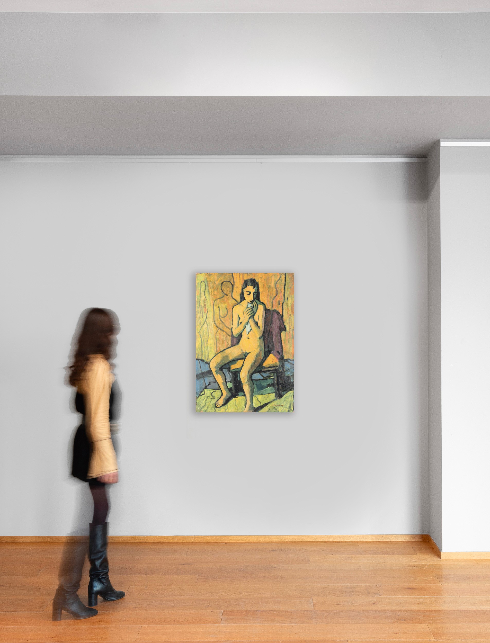 Felice Casorati - Nudo Seduto