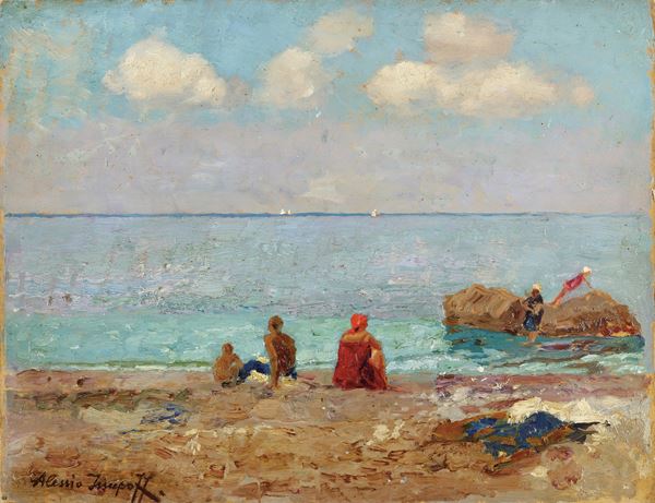 Uomini sulla spiaggia