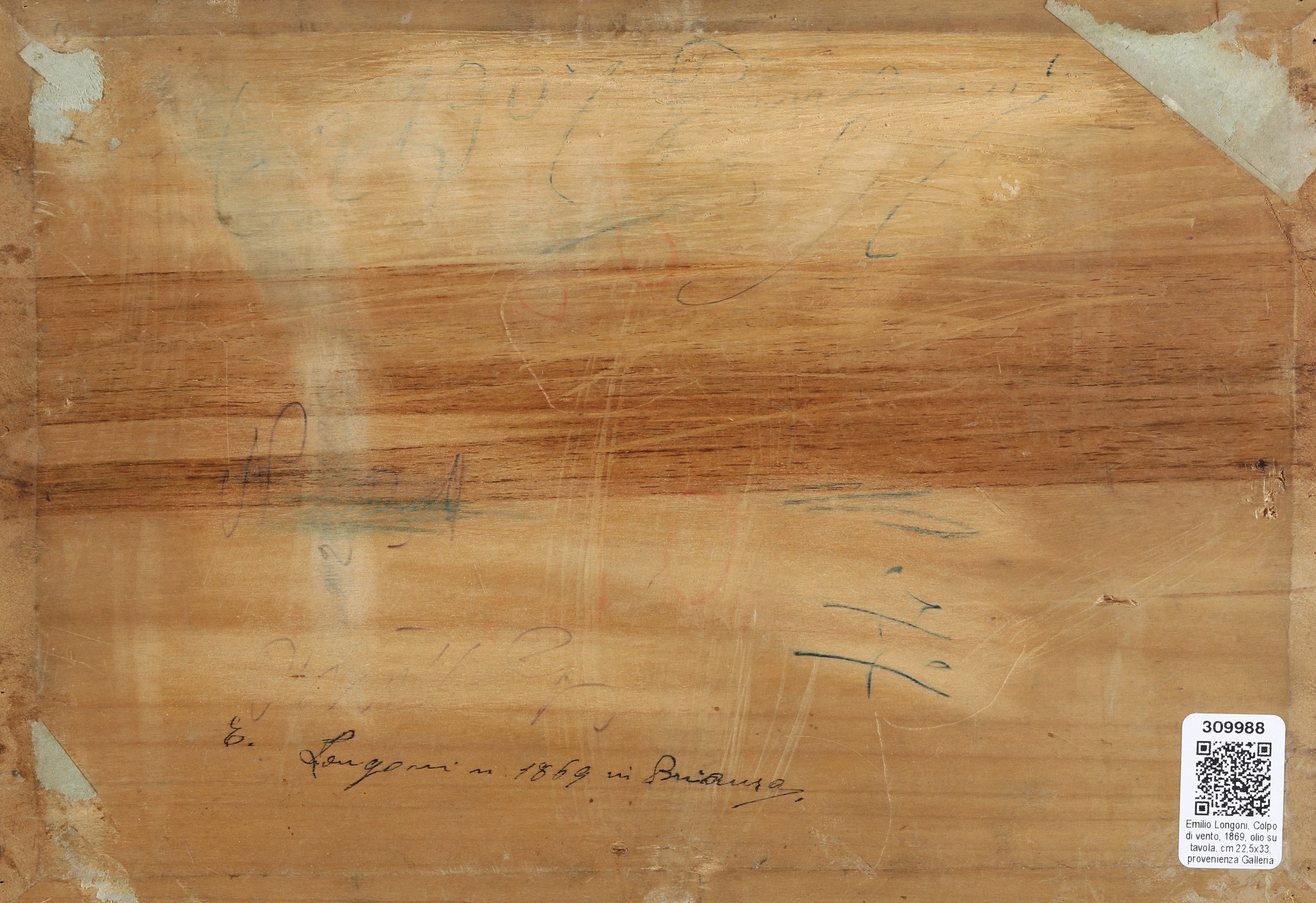 Emilio Longoni - Colpo di Vento, 1869