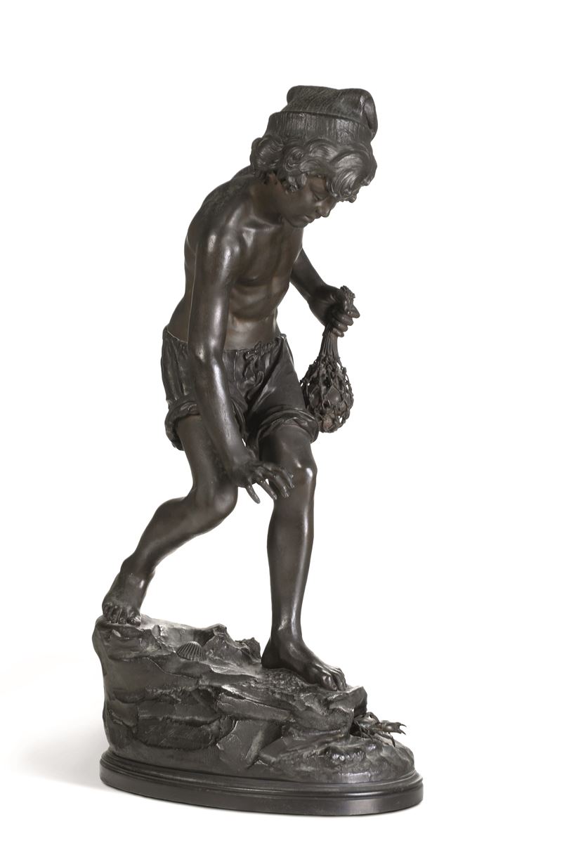 Fonditore napoletano del XIX-XX secolo Pescatorello  - Auction 19th-20th Century Sculpture - Cambi Casa d'Aste